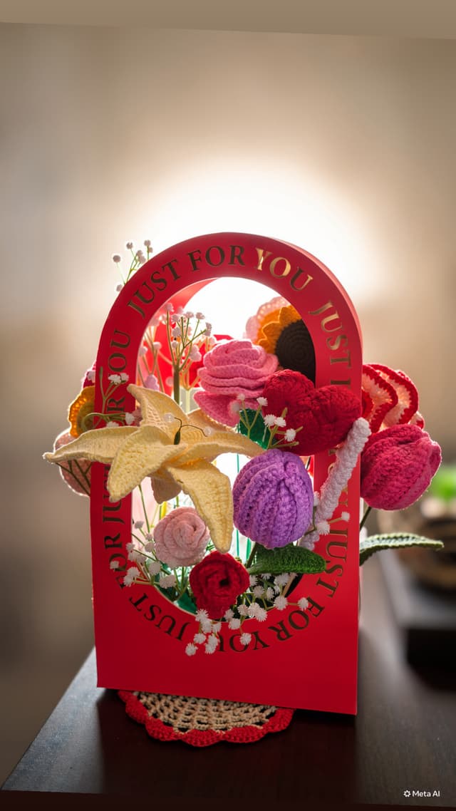 Crochet Mixed Flower Bouquet, the Pinterest inspired gifting for you special ones.